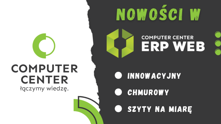 Nowości CC ERP WEB